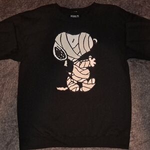 Forever 21 Black Snoopy Sweater